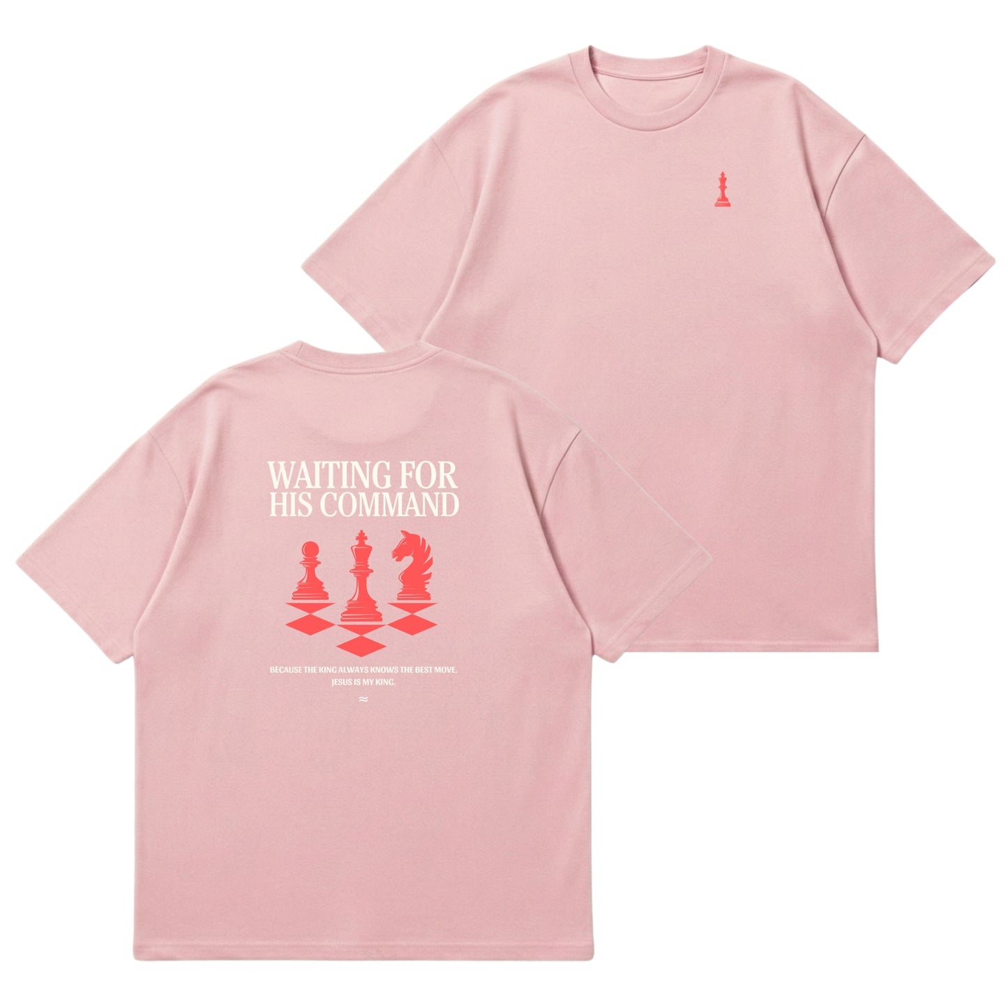 Waiting for His Command – Premium Oversized T-Shirt