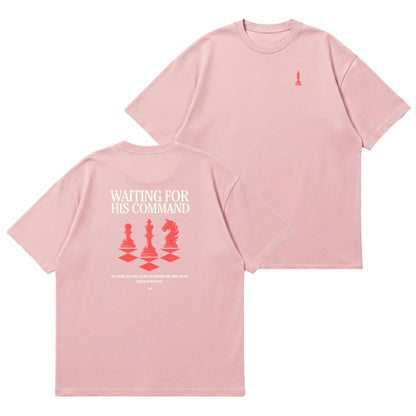 Waiting for His Command – Premium Oversized T-Shirt