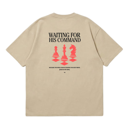 Waiting for His Command – Premium Oversized T-Shirt