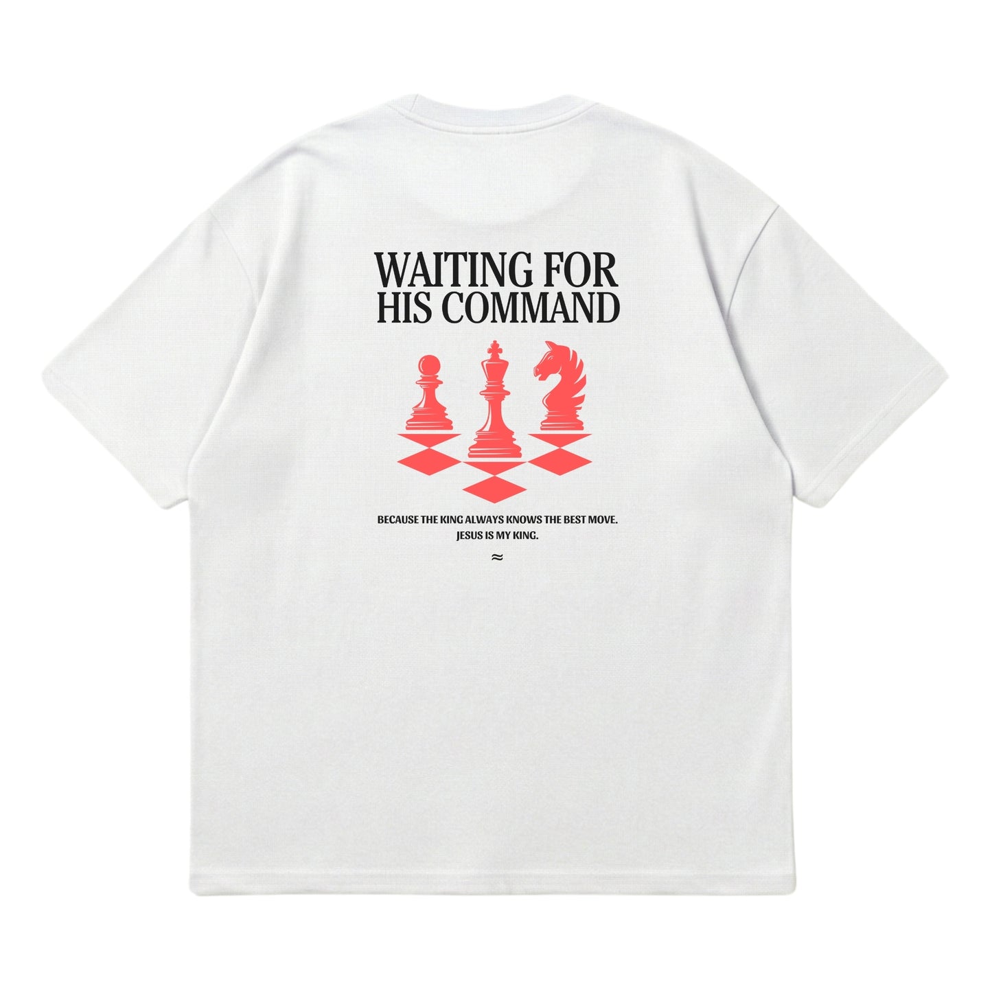 Waiting for His Command – Premium Oversized T-Shirt