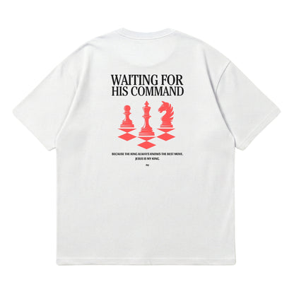 Waiting for His Command – Premium Oversized T-Shirt