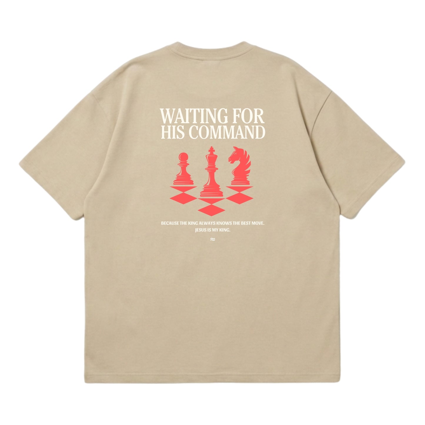 Waiting for His Command – Premium Oversized T-Shirt