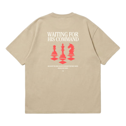 Waiting for His Command – Premium Oversized T-Shirt