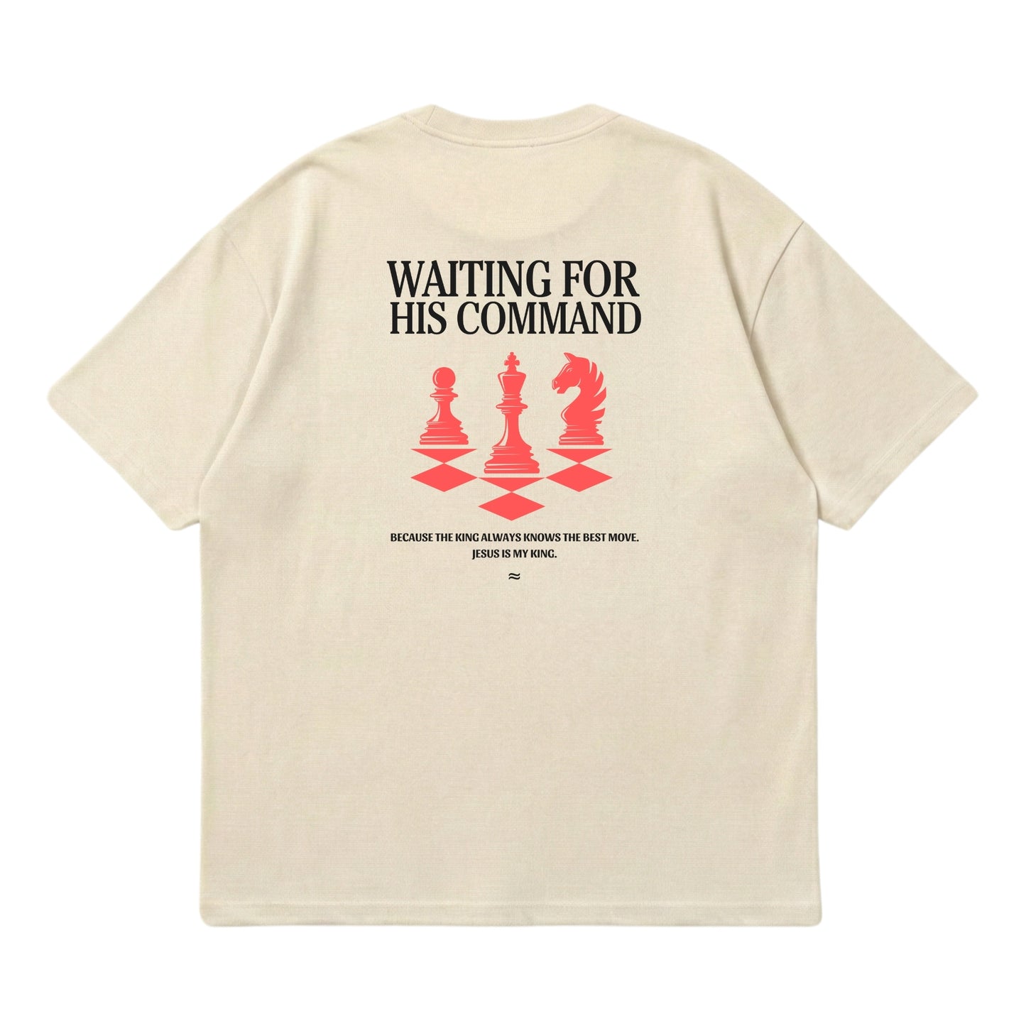 Waiting for His Command – Premium Oversized T-Shirt
