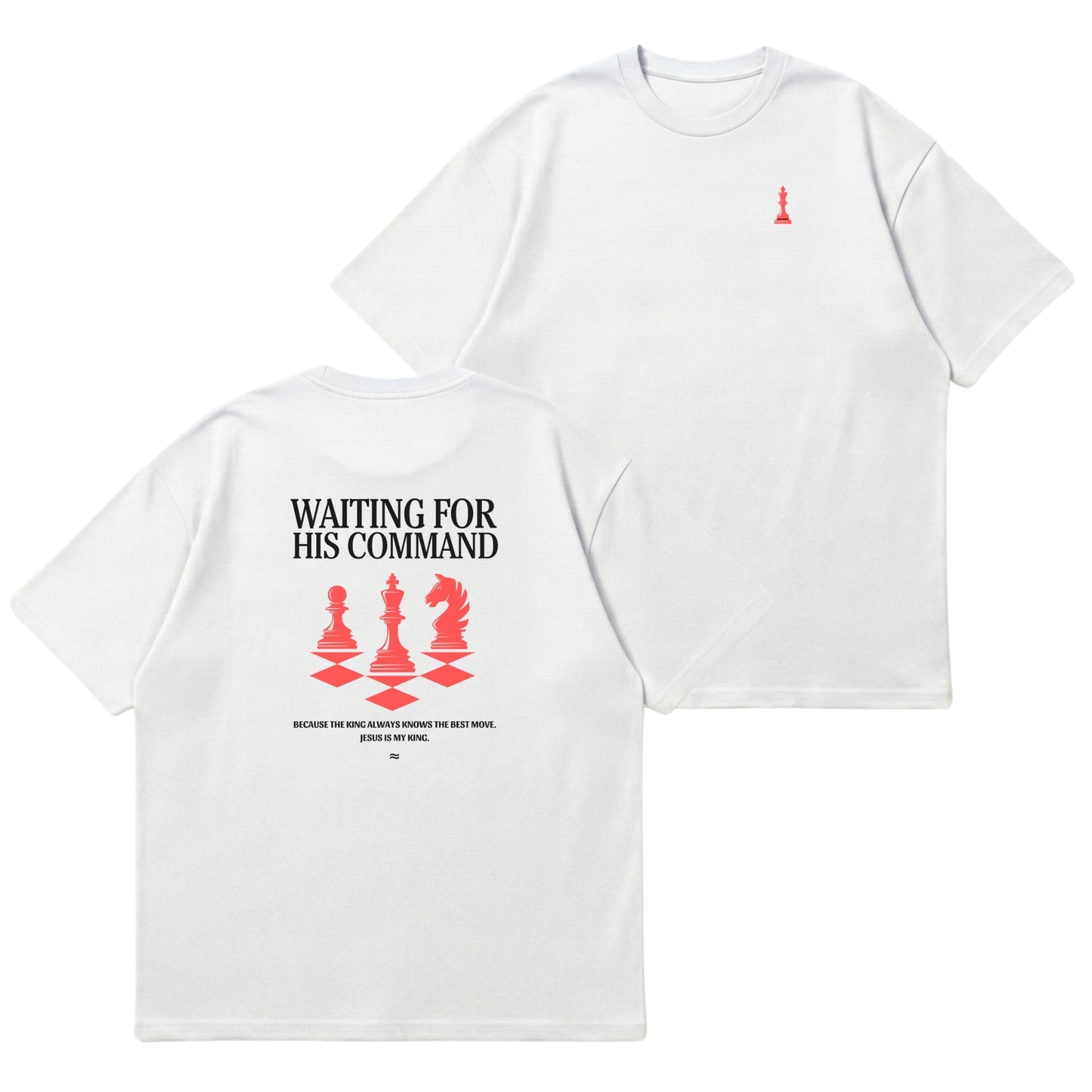 Waiting for His Command – Premium Oversized T-Shirt