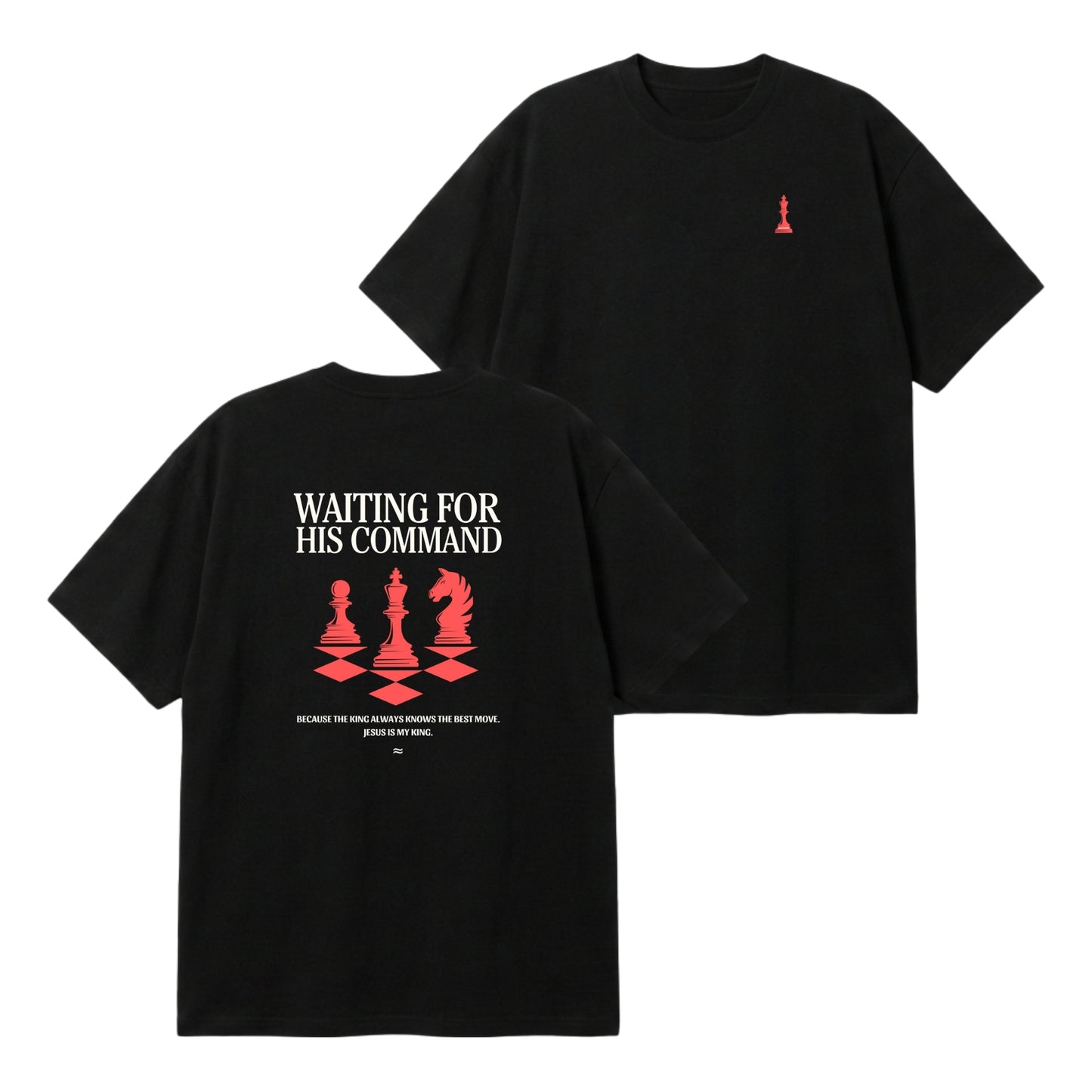 Waiting for His Command – Premium Oversized T-Shirt