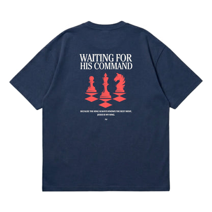 Waiting for His Command – Premium Oversized T-Shirt