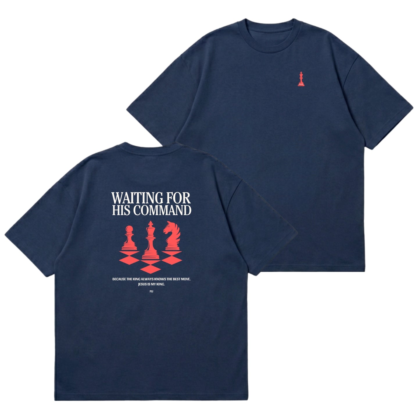 Waiting for His Command – Premium Oversized T-Shirt