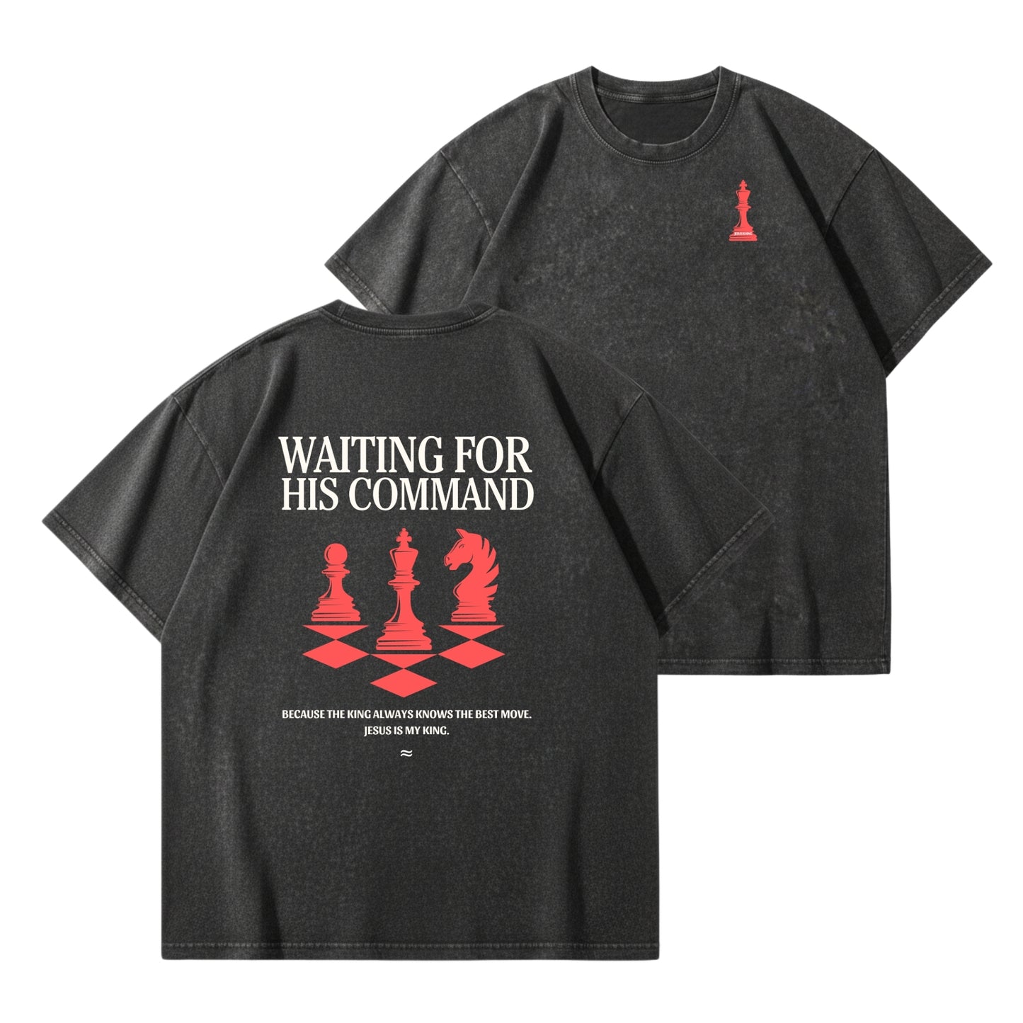 Waiting for His Command – Vintage Washed T-Shirt